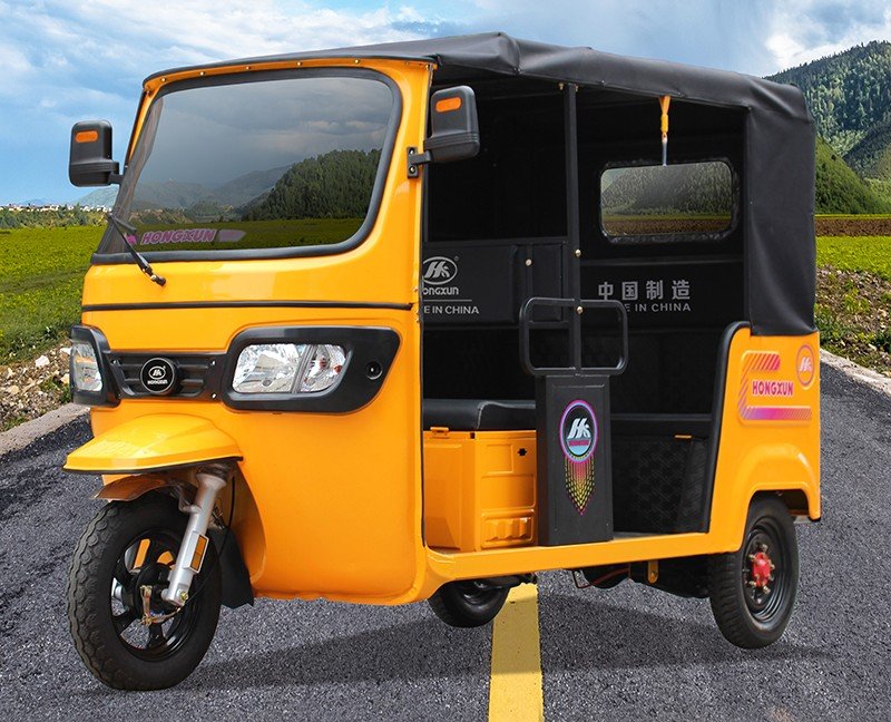 electric passenger tricycle in yellow12