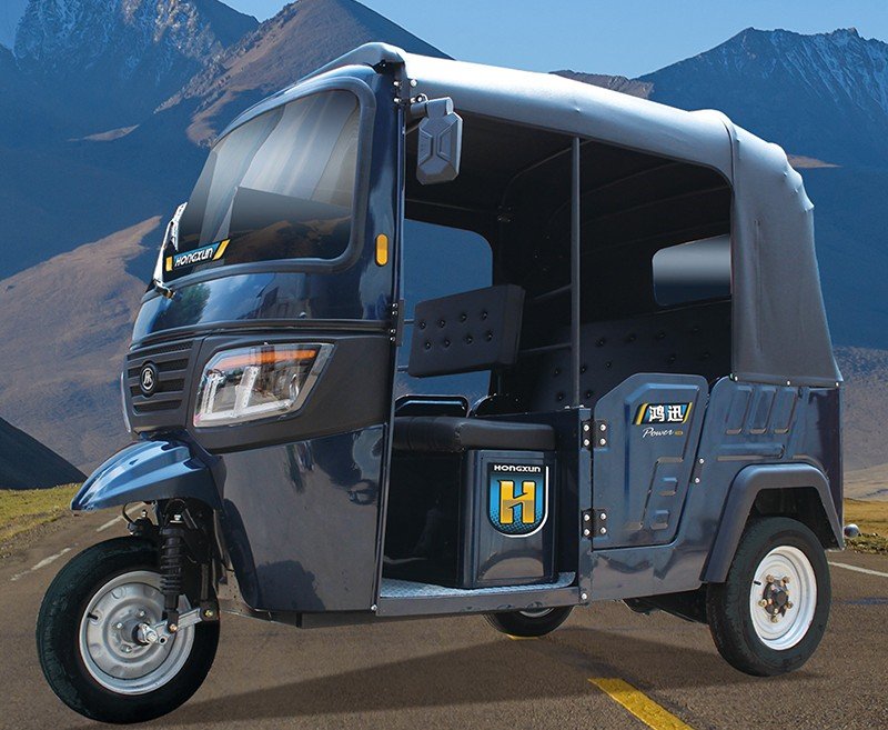 electric passenger tricycle in dark blue16