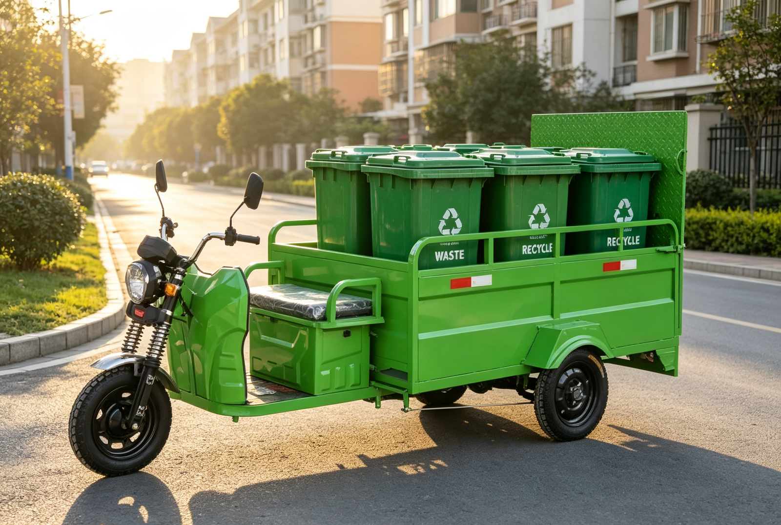 electric garbage collection tricycle
