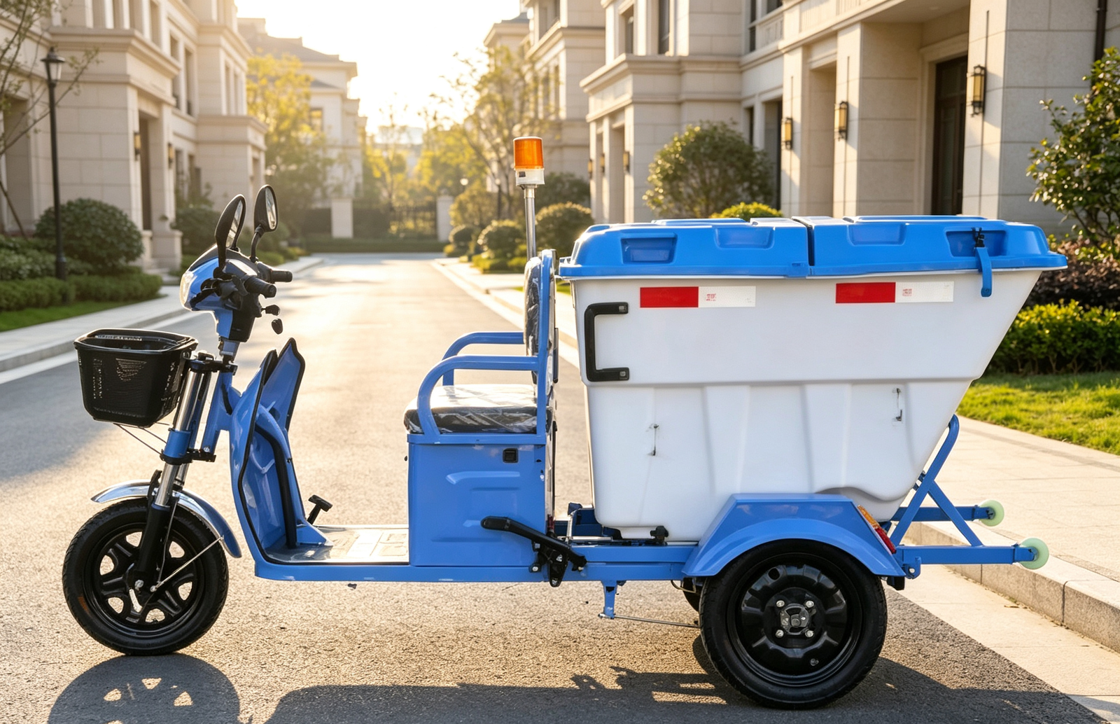 electric sanitation cleaning tricycle