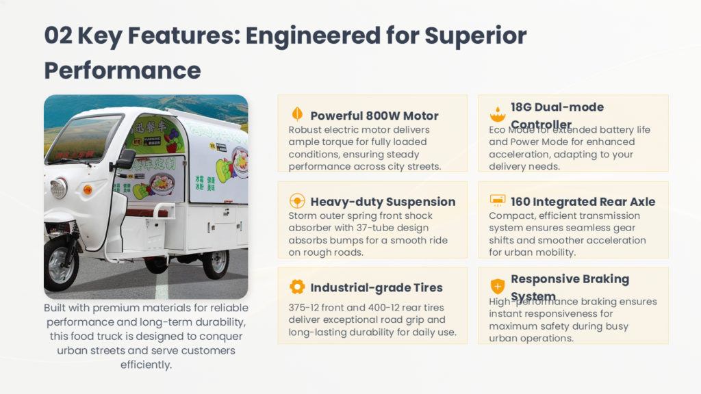 electric three‑wheel food cart (2)