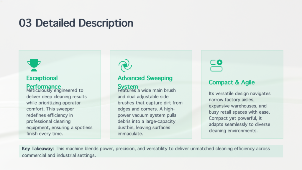 ride on floor sweeper : road sweeper5