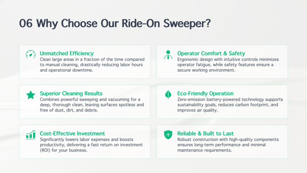 ride on floor sweeper : road sweeper9