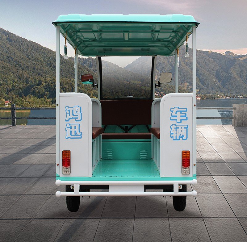 1.5M Electric Sightseeing Tricycle enclosed passenger trike for tourism 3 (1)