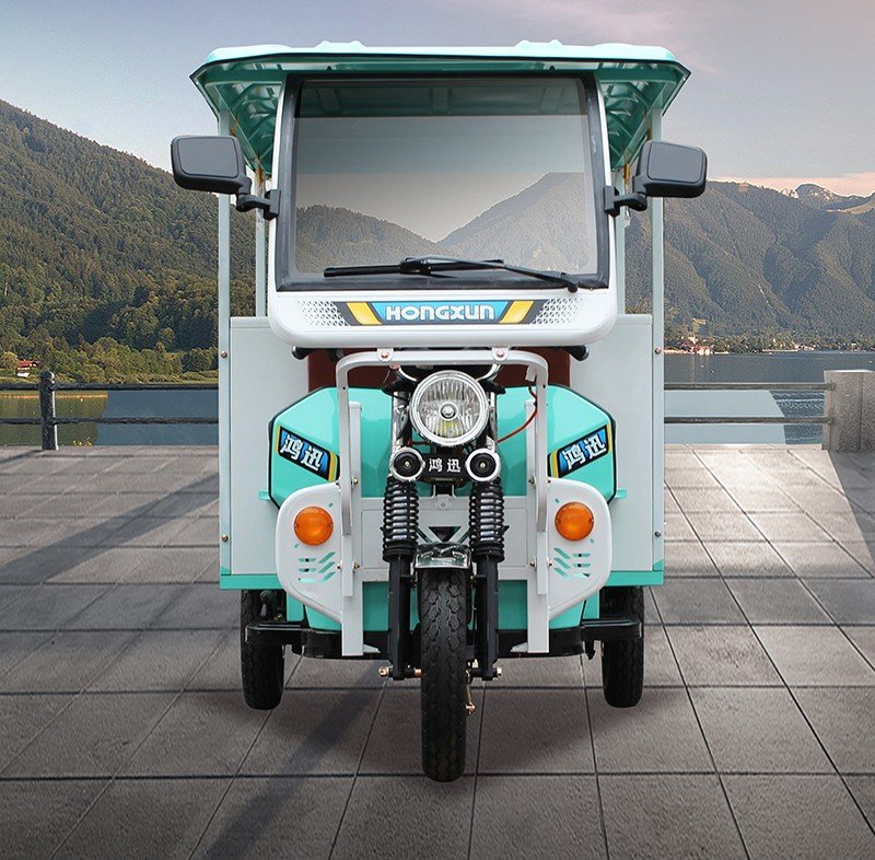 1.5M Electric Sightseeing Tricycle enclosed passenger trike for tourism 3 (2)
