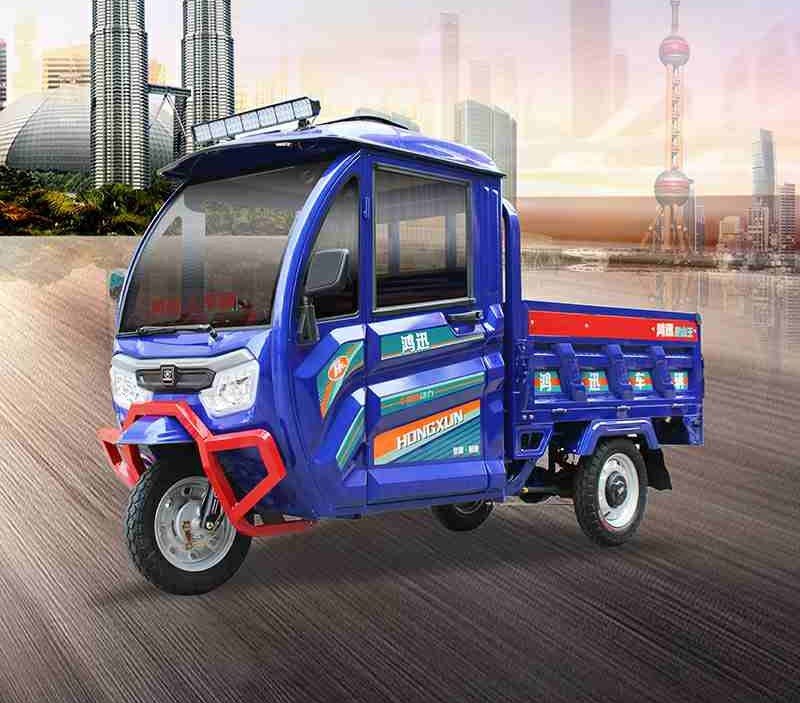 passenger and cargo electric tricycle (4)
